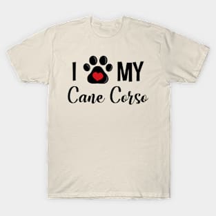 I Love My Cane Corso T-Shirt